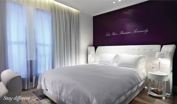 עיצוב מלון מלון בוטיק אינדיגו, ברמת גן. סטודיו מיכאל אזולאי