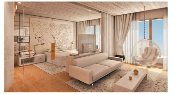 עיצוב מלון עסקים הרצליה - קונספט. אדריכל אלכס מייטליס