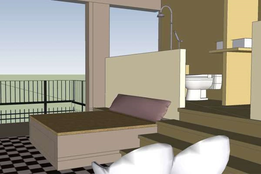 SMALL BUT BIG, הצעה לעיצוב חדרים בבתי מלון: סטודיו שתי מעצבות