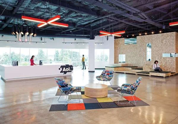 AOL עובדים בכיף - עיצוב משרד חברת