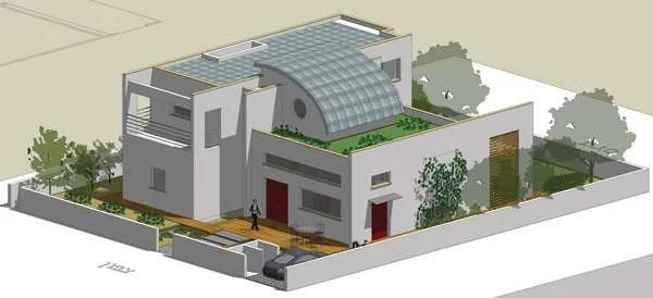 תכנון ירוק - בית פרטי במושב בשרון