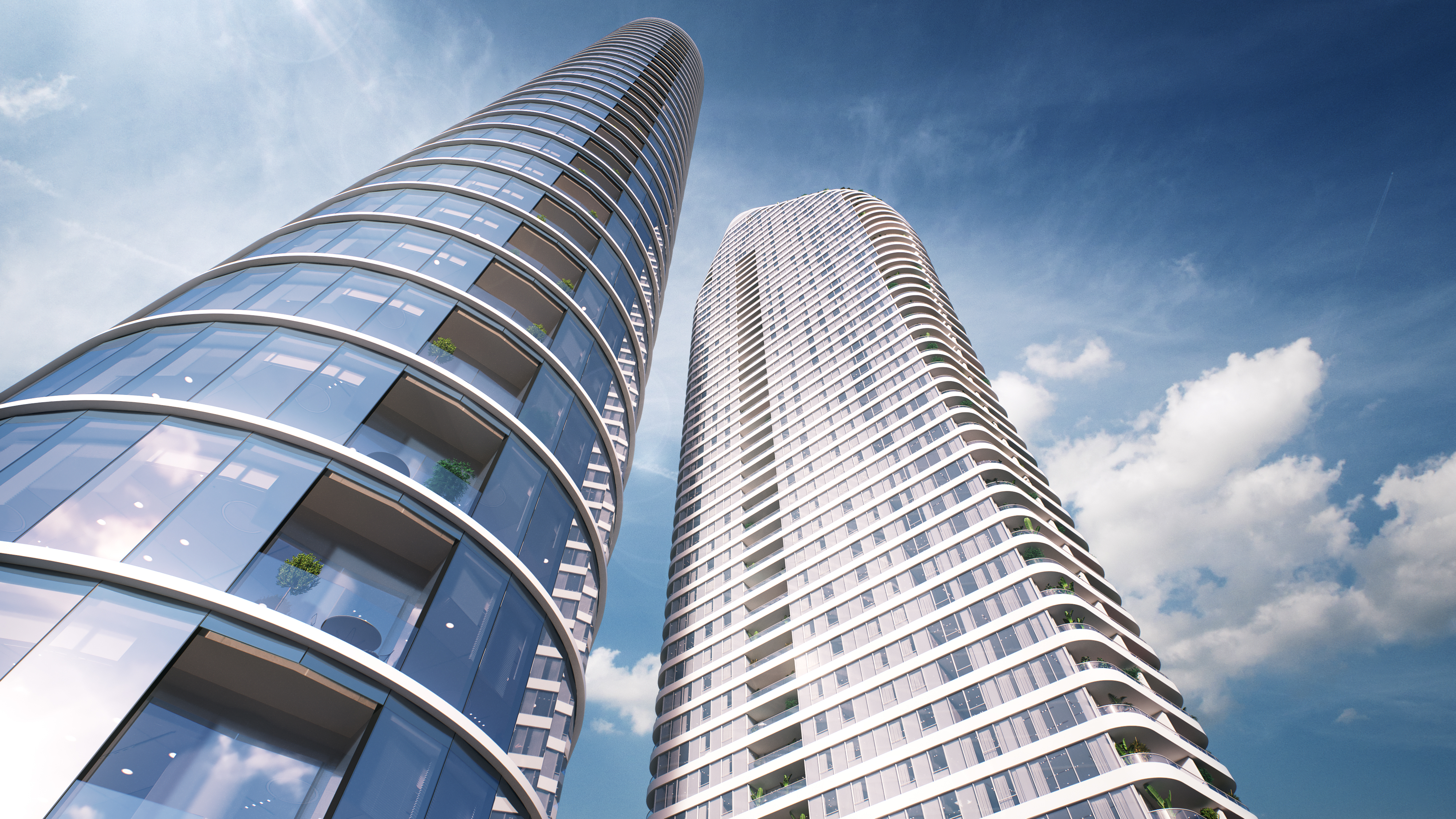 התצורה של משולשים קטומים מאפשרת מבטים פתוחים לנוף