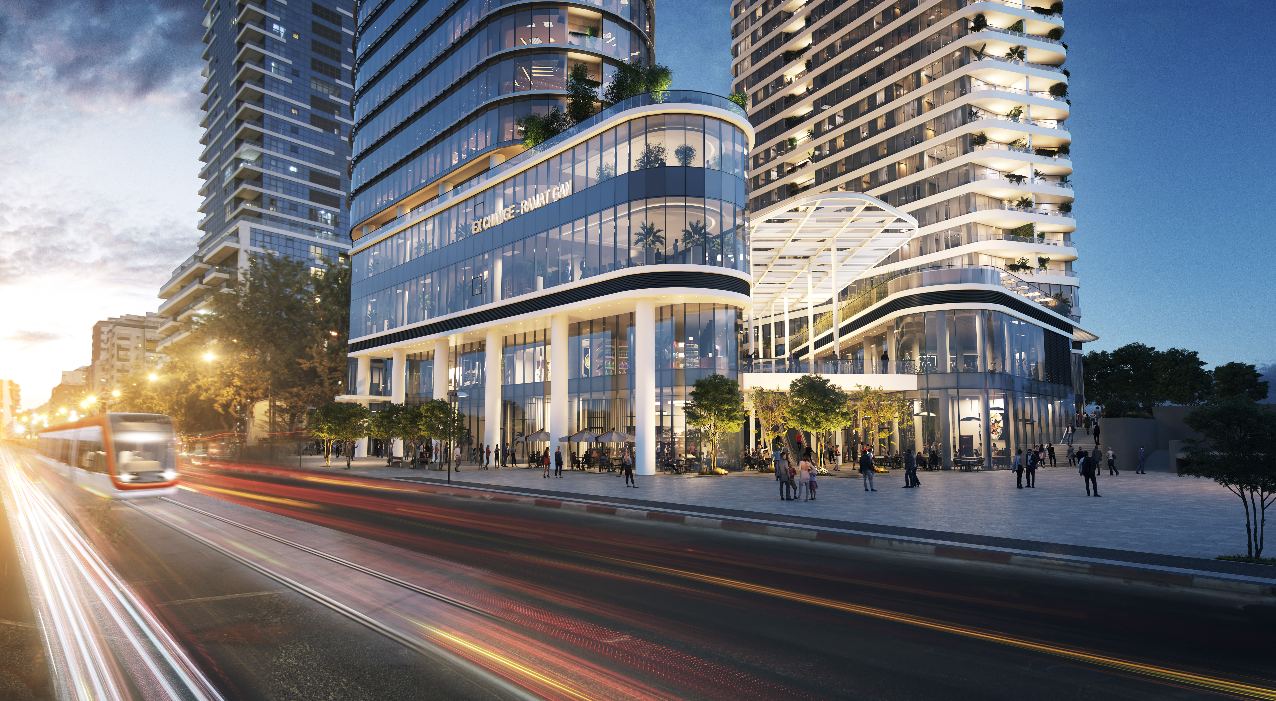 הצורה הגיאומטרית של המגרש השפיעה על העמדת המבנים, תוך התייחסות לתפקוד של כל אחד מהם