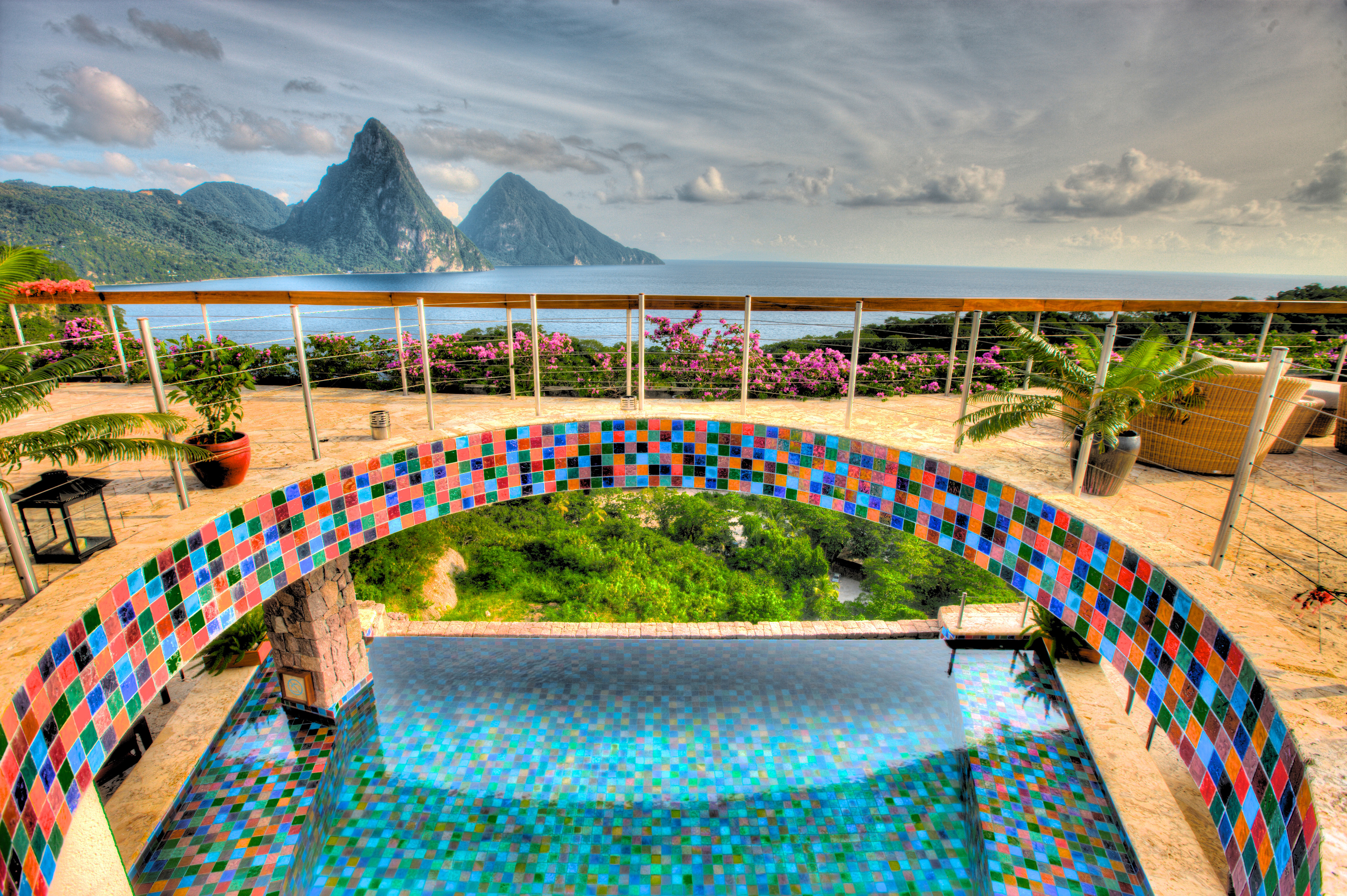 באדיבות מלון Jade Mountain סנט לוסיה