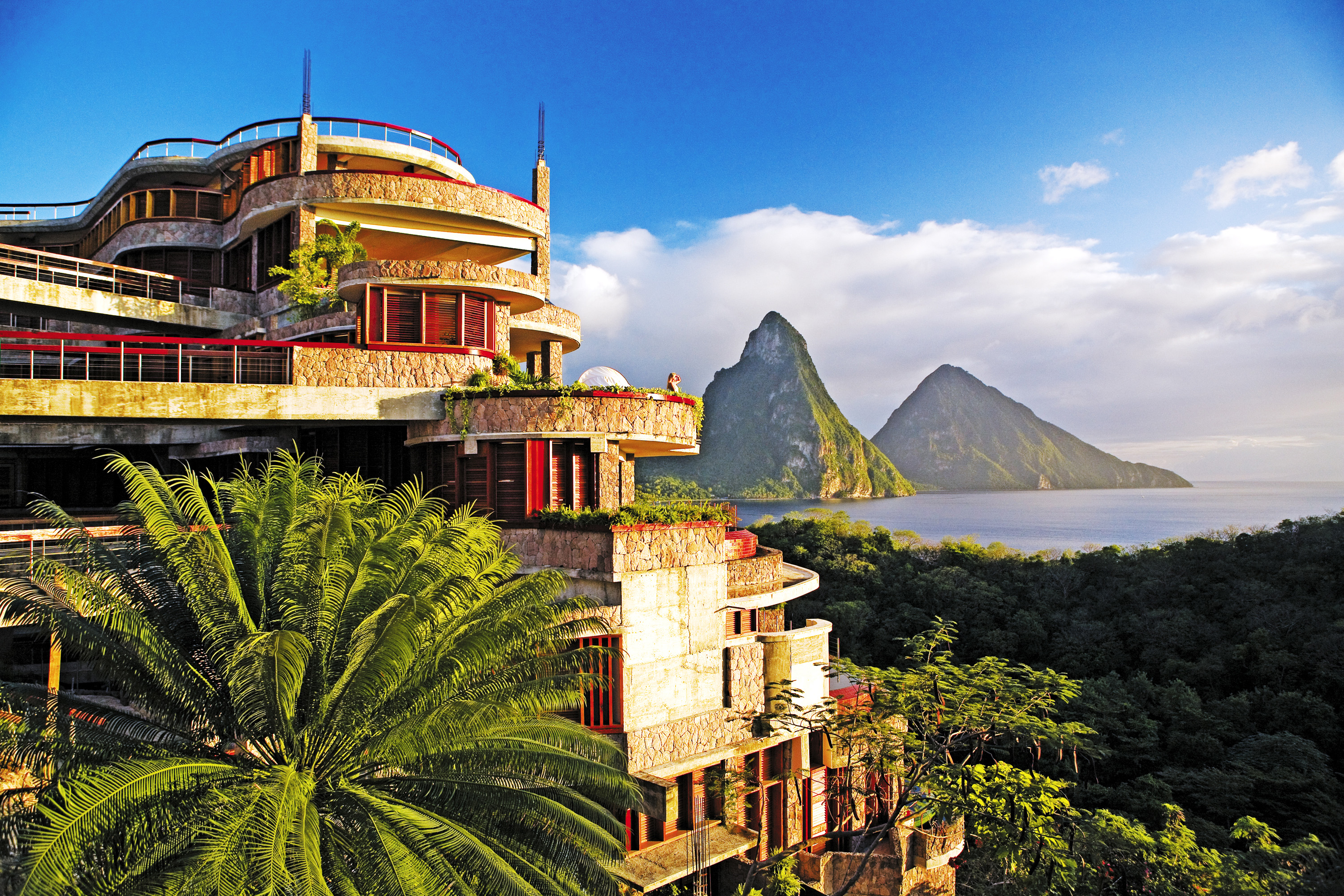 באדיבות מלון Jade Mountain סנט לוסיה