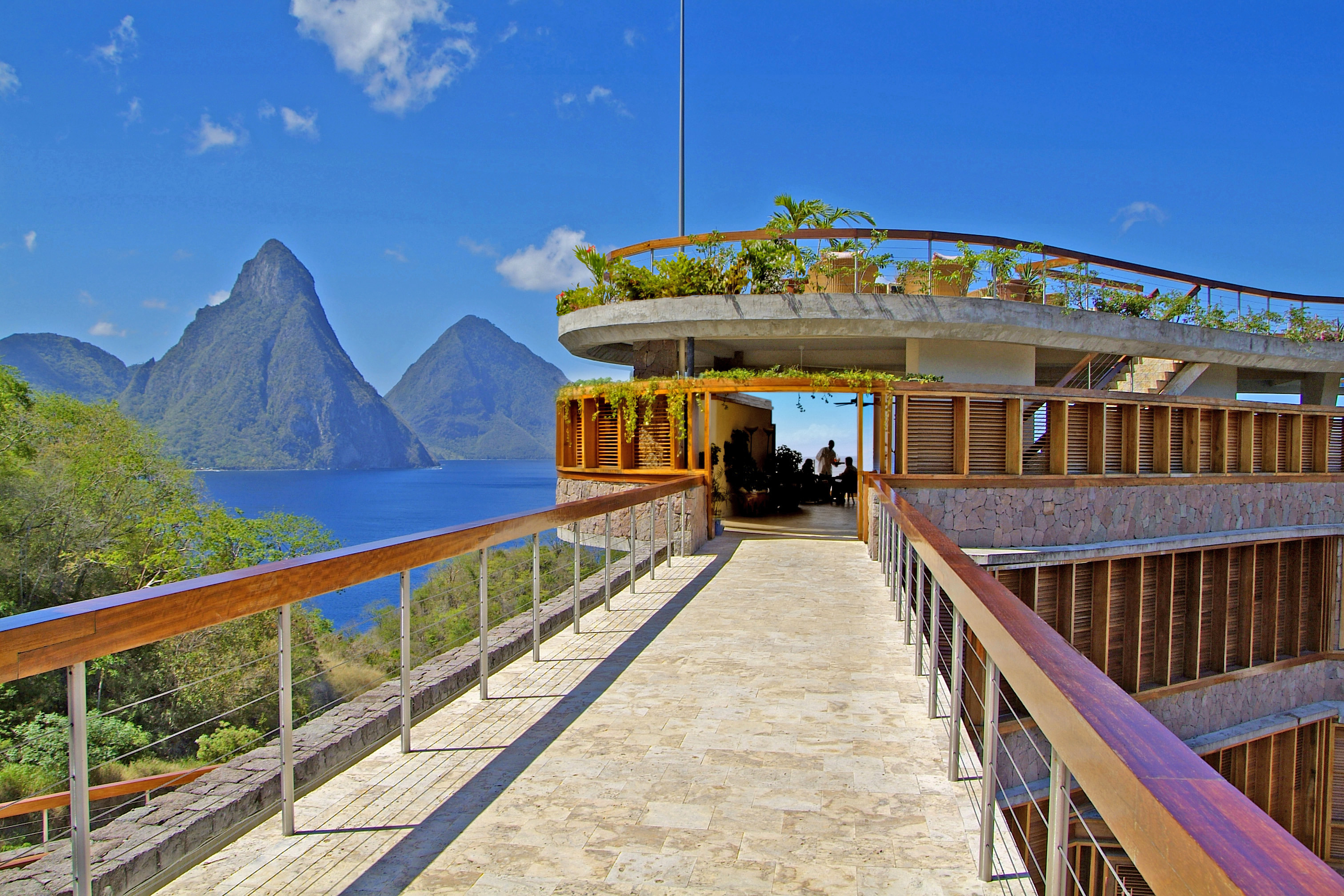 באדיבות מלון Jade Mountain סנט לוסיה