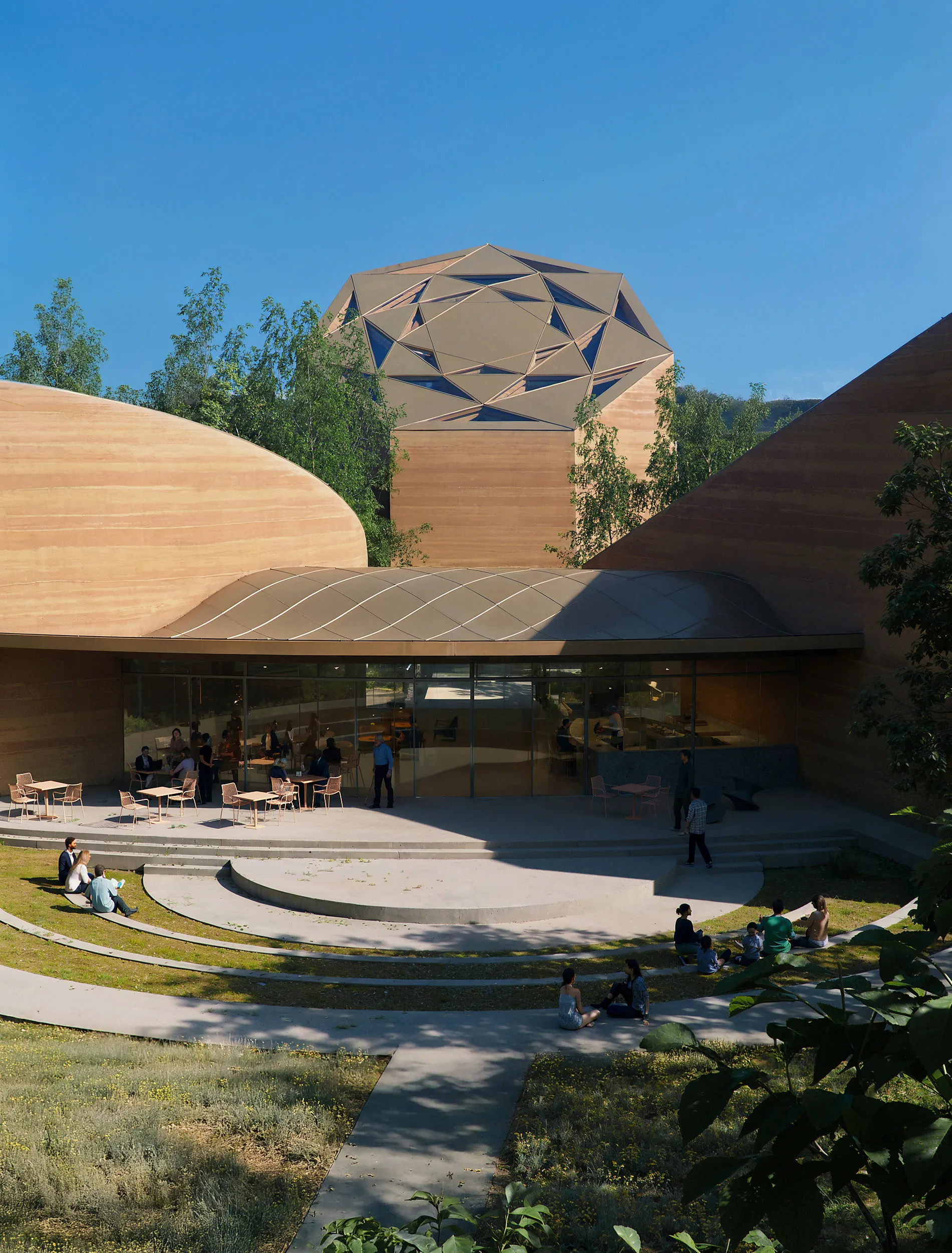  מרכז היסטורי לשבט הצ'ירוקי, Safdie Architects. הדמיה: Mir