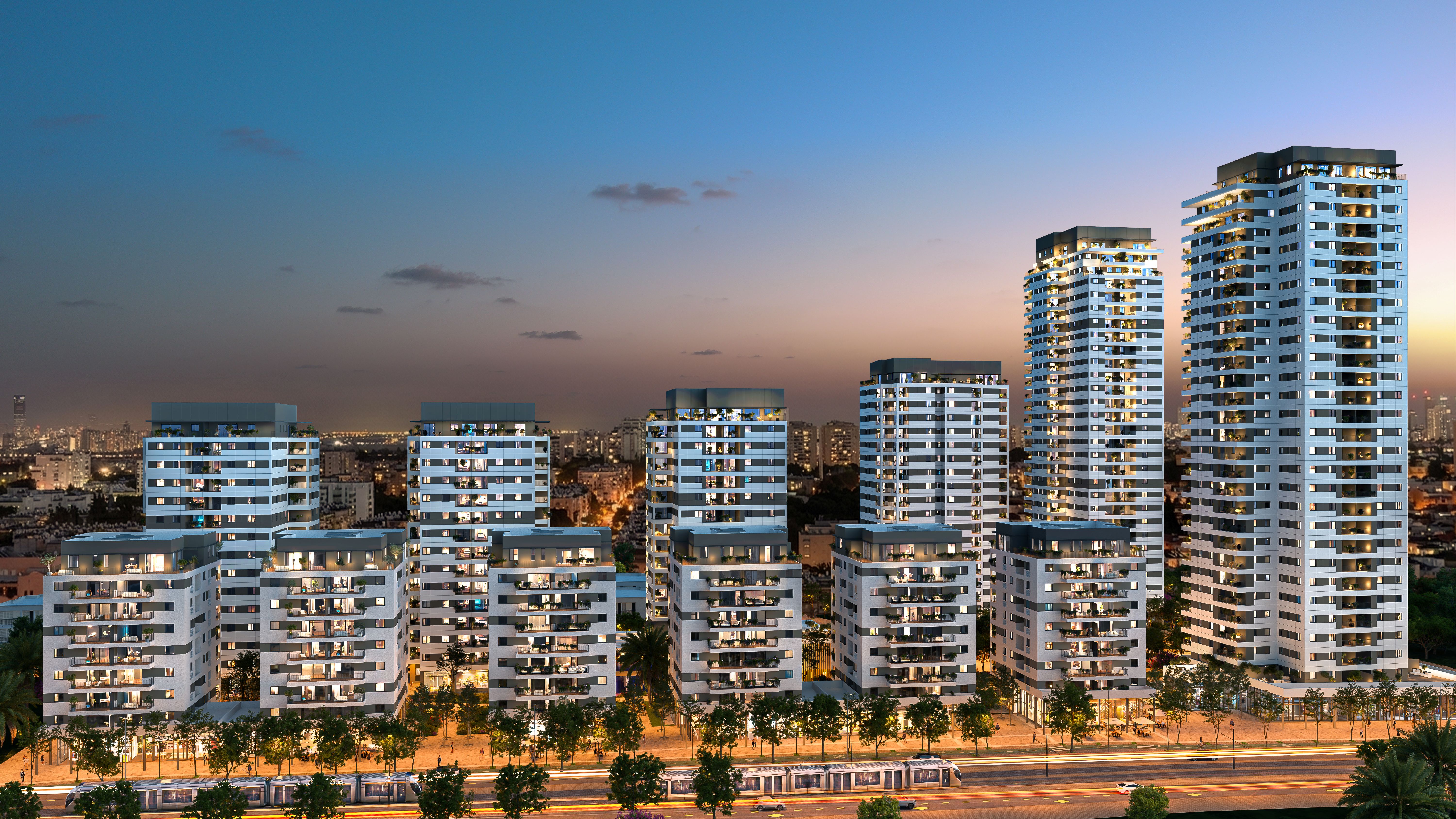 פרויקט telaviva, קבוצת אלמוג. הדמייה: viewpoint