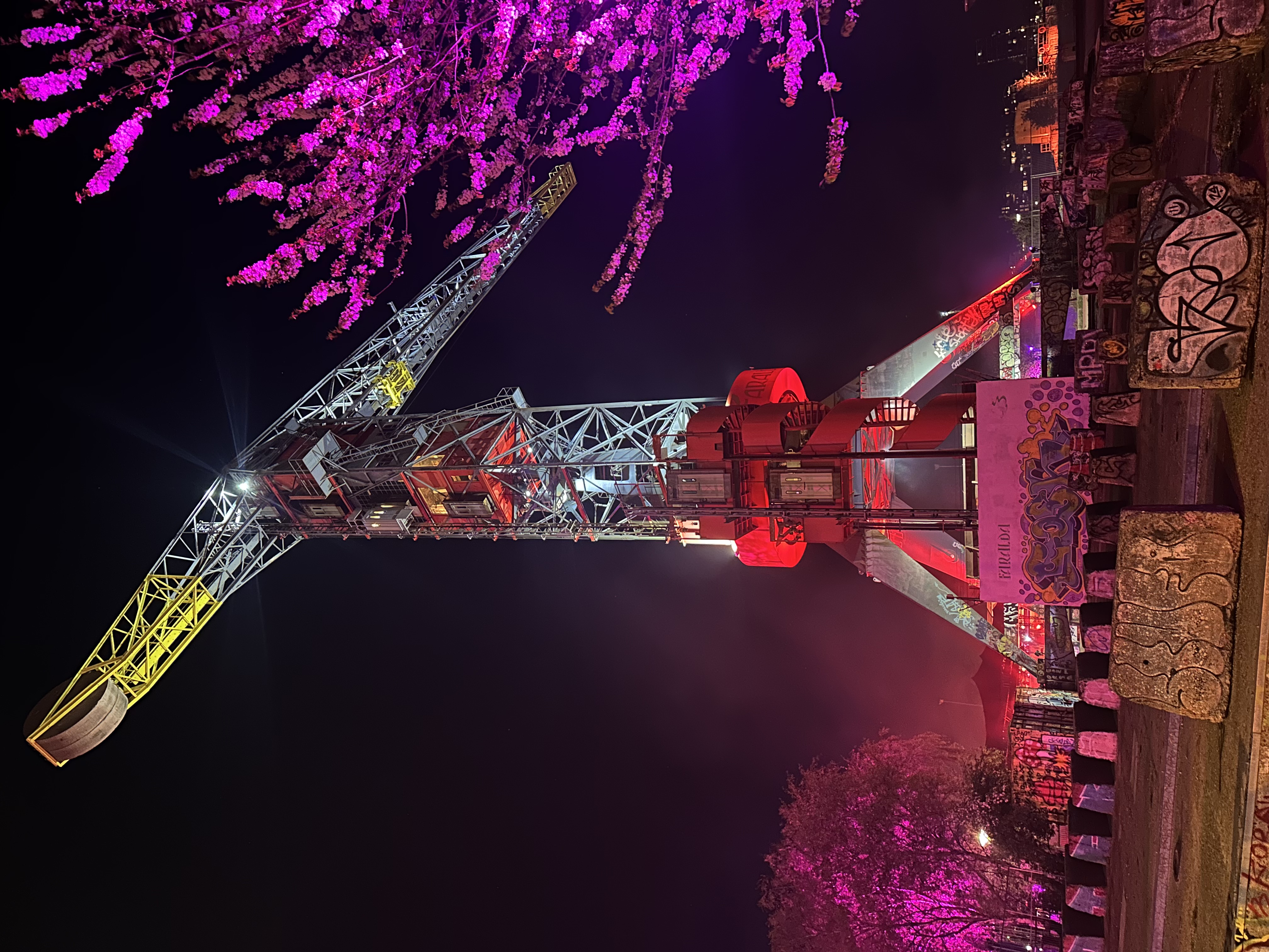 המלון בלילה. צילום באדיבות Faralda Crane Hotel
