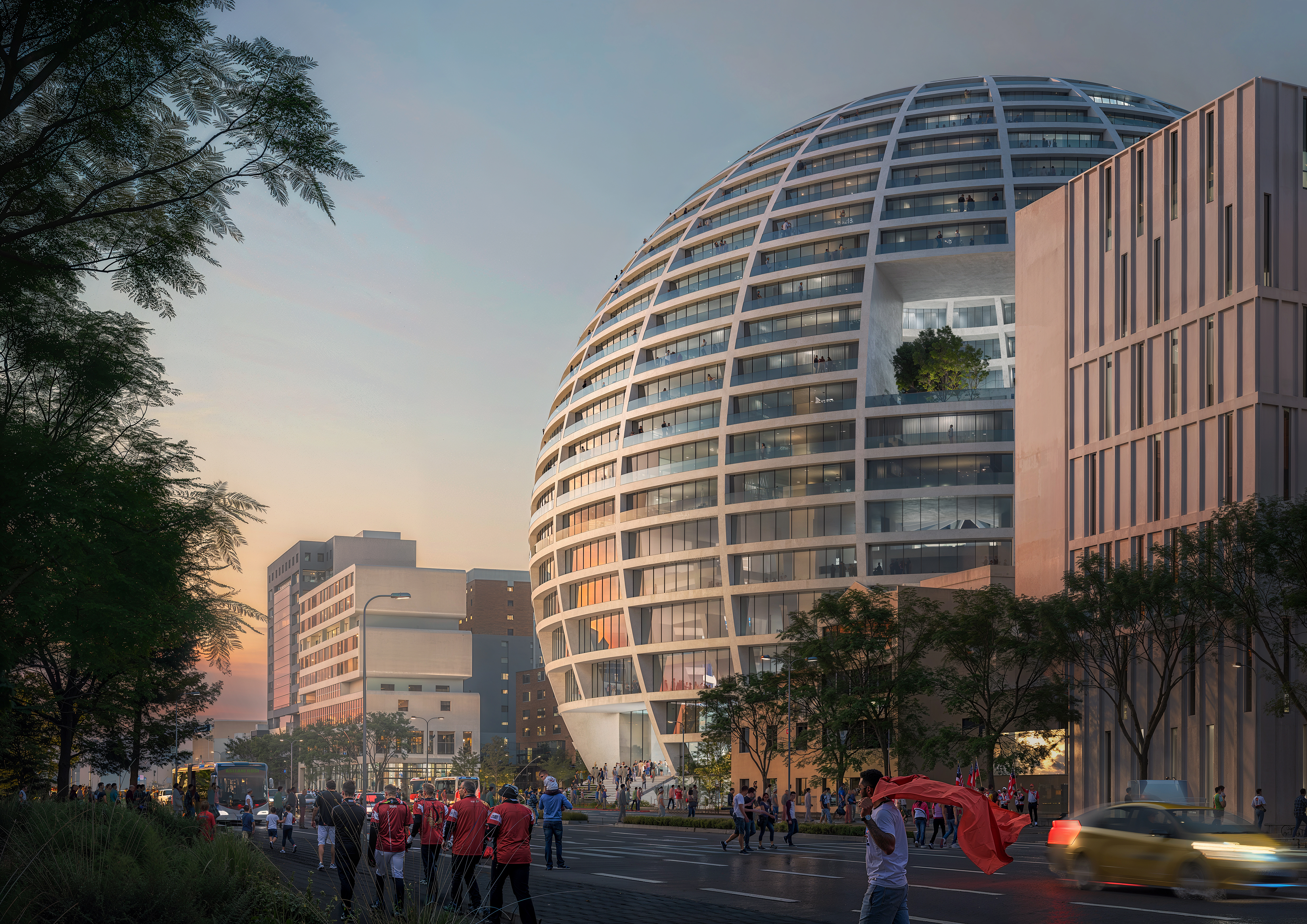 The Grand Ballroom, הדמיות © MVRDV