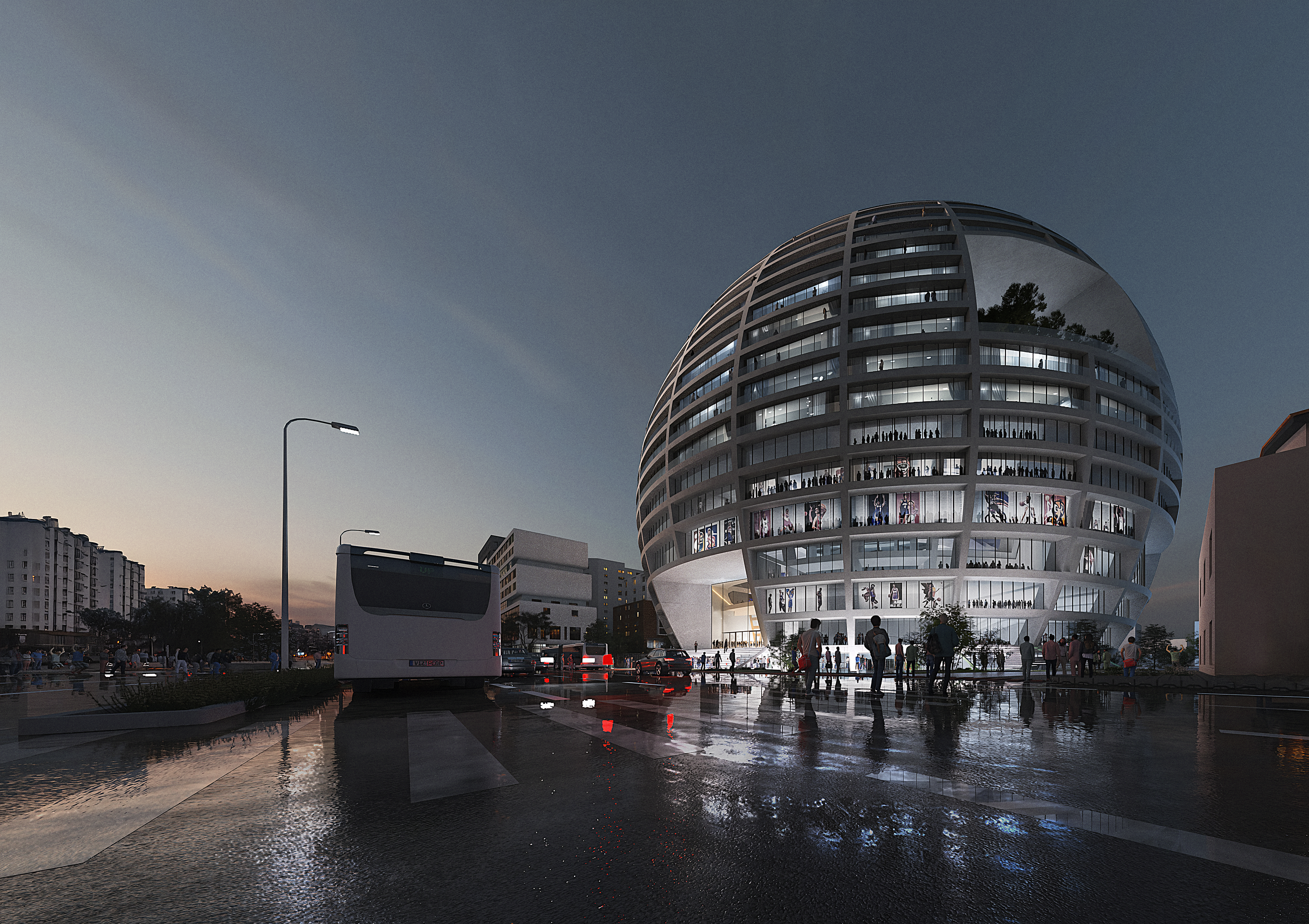 The Grand Ballroom, הדמיות © MVRDV