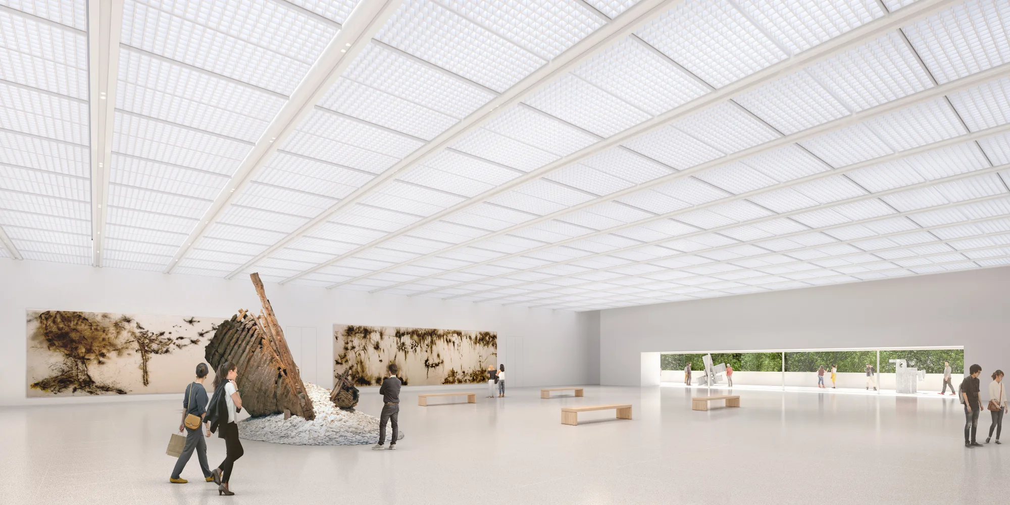 הגלריה במוזיאון החדש. UTE Foster / Partners Ltd. / LM Uriarte Architecture SL