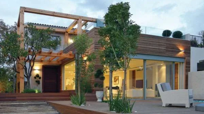 שילובי חומרים בעיצוב בית פרטי