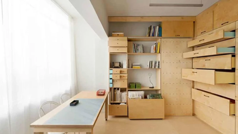 15 מ"ר של סטודיו מודולרי מעורר השראה