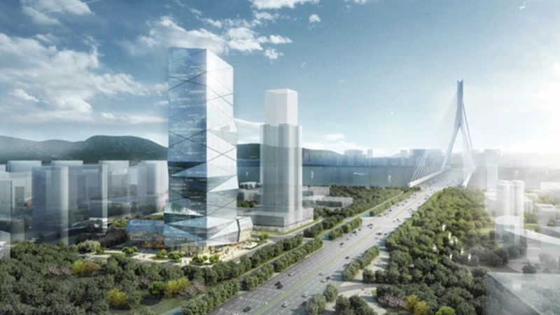 גורד שחקים חדש בוונג'ואו, סין.