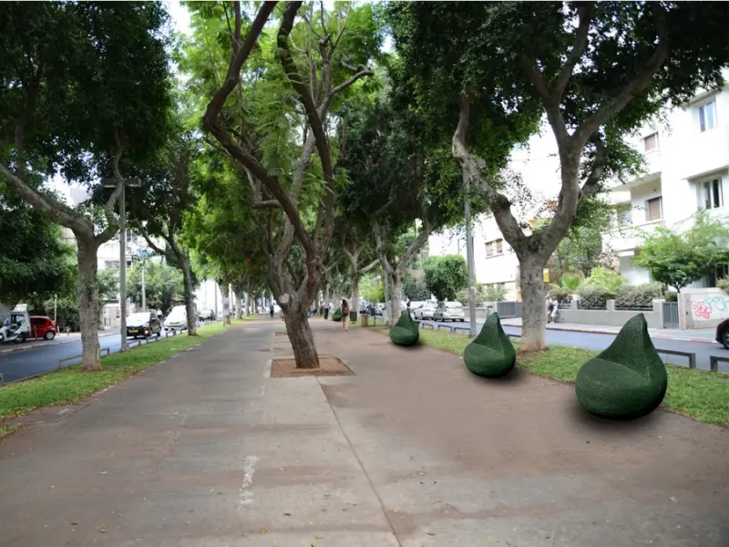 עיצוב סביבתי מצמיגים ממוחזרים
