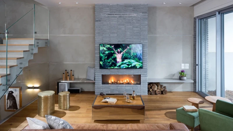 בית מעוצב בשרון: נוחות עם נוכחות