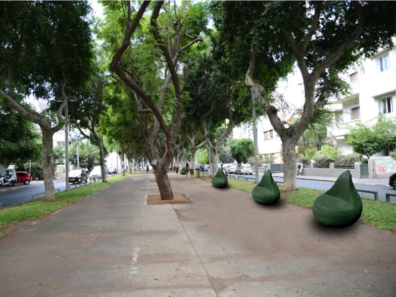 עיצוב סביבתי מצמיגים ממוחזרים