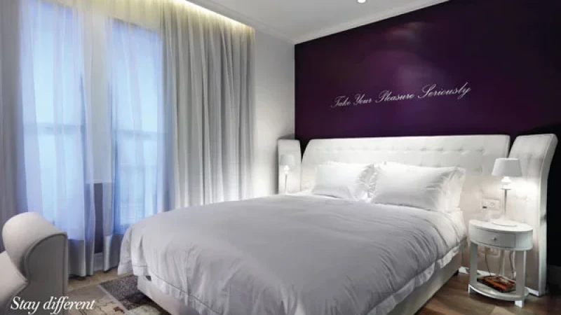 עיצוב מלון מלון בוטיק אינדיגו, ברמת גן. סטודיו מיכאל אזולאי