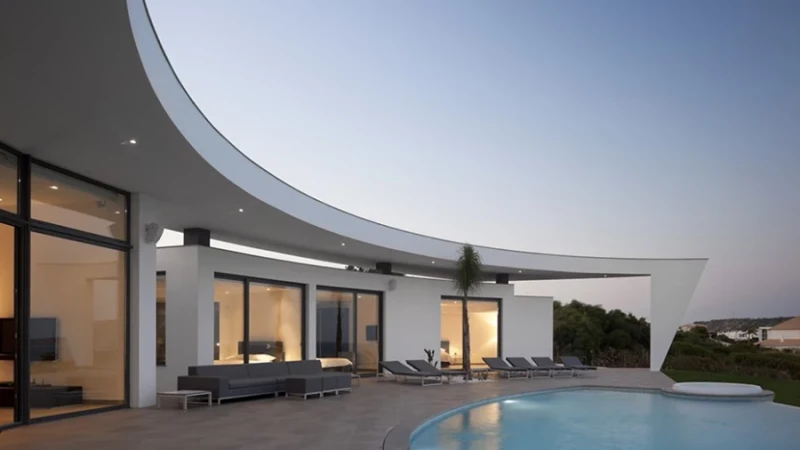 Colunata - בית לבן בגיאומטריה מורכבת