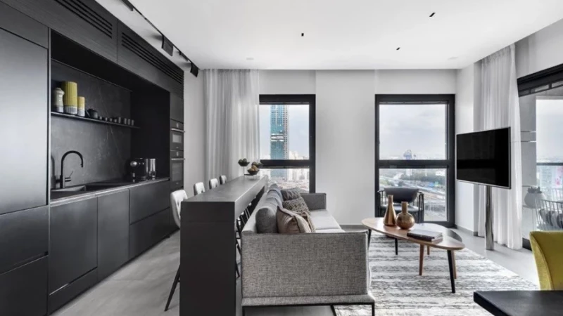 עיצוב דירת רווקים- לגור כמו בבית מלון.