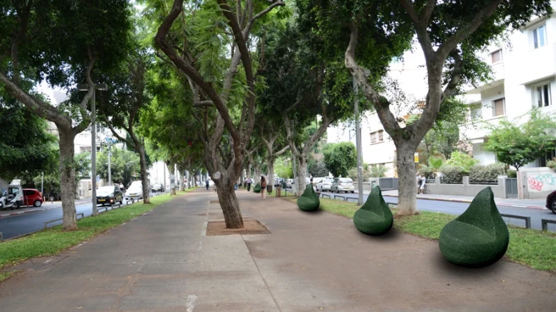 עיצוב סביבתי מצמיגים ממוחזרים