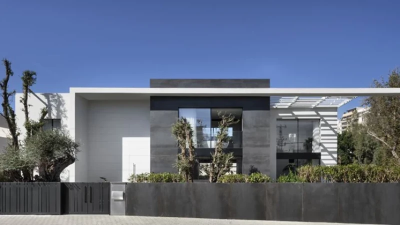 חזית וילה באפקה - אדריכל מיקלה סימאונה