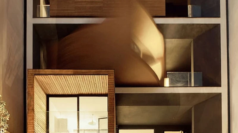 בבית Sharifi-ha יש תיבות מהפכניות שמותאמות לשינויי האקלים בטהרן