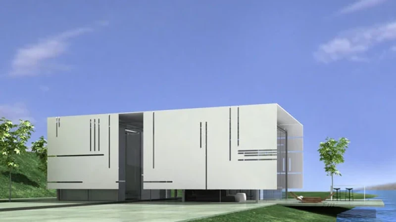 תכנון בית נופש קונספטואלי