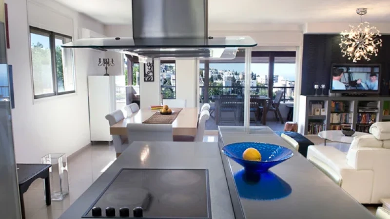 שיפוץ דירה משקיפה אל הטבע