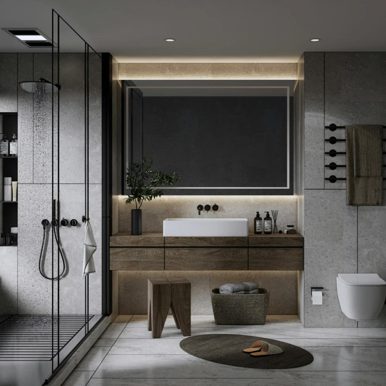 המקדש הפרטי: אמנות התכנון והצבע בחלל הרחצה האורבני